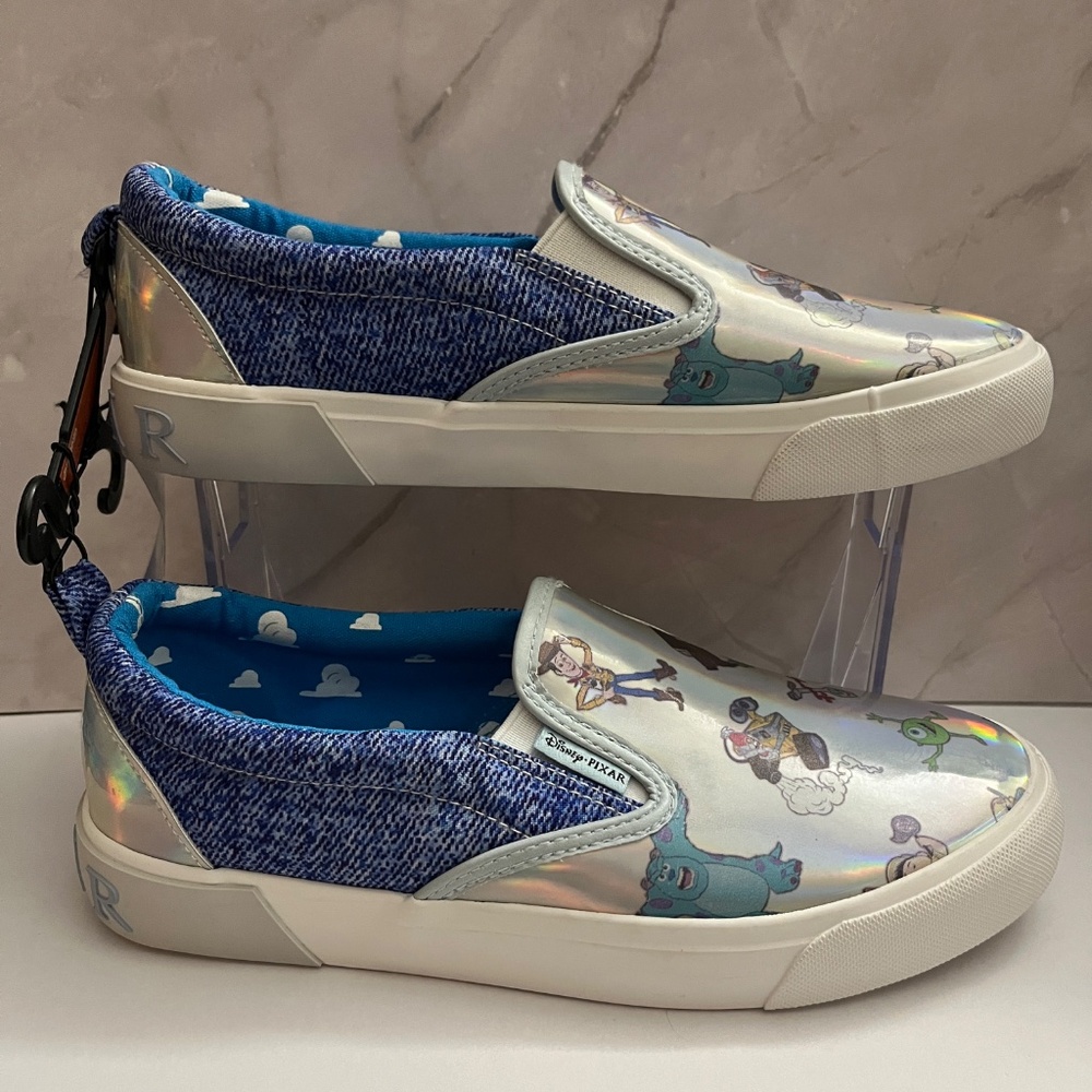 NWT Disney Pixar Women’s Slip-on Sneakers Size 7 - Picture 2 of 13